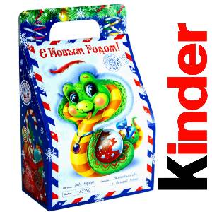 Детский подарок на Новый Год в жестяной упаковке весом 335 грамм по цене 1312 руб в Нефтекамске