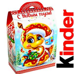 Детский подарок на Новый Год в жестяной упаковке весом 430 грамм по цене 1657 руб в Нефтекамске