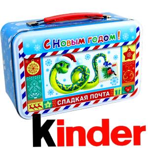 Сладкий подарок на Новый Год в картонной упаковке весом 430 грамм по цене 2136 руб в Нефтекамске